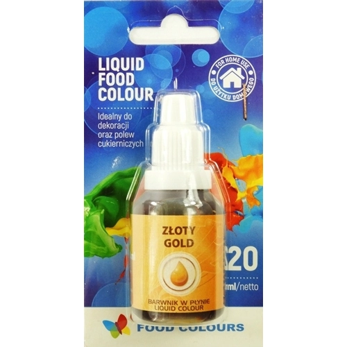 Barwnik spożywczy w płynie kolor złoty 20 ml